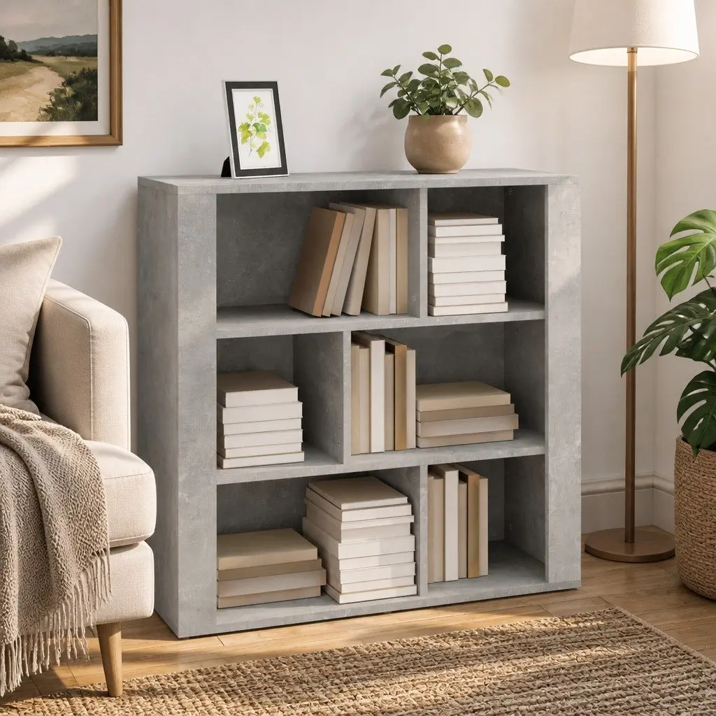 Sideboard Engineered Wood 80x30x80 cm Grey Storage Cabinet Living Room Furniture