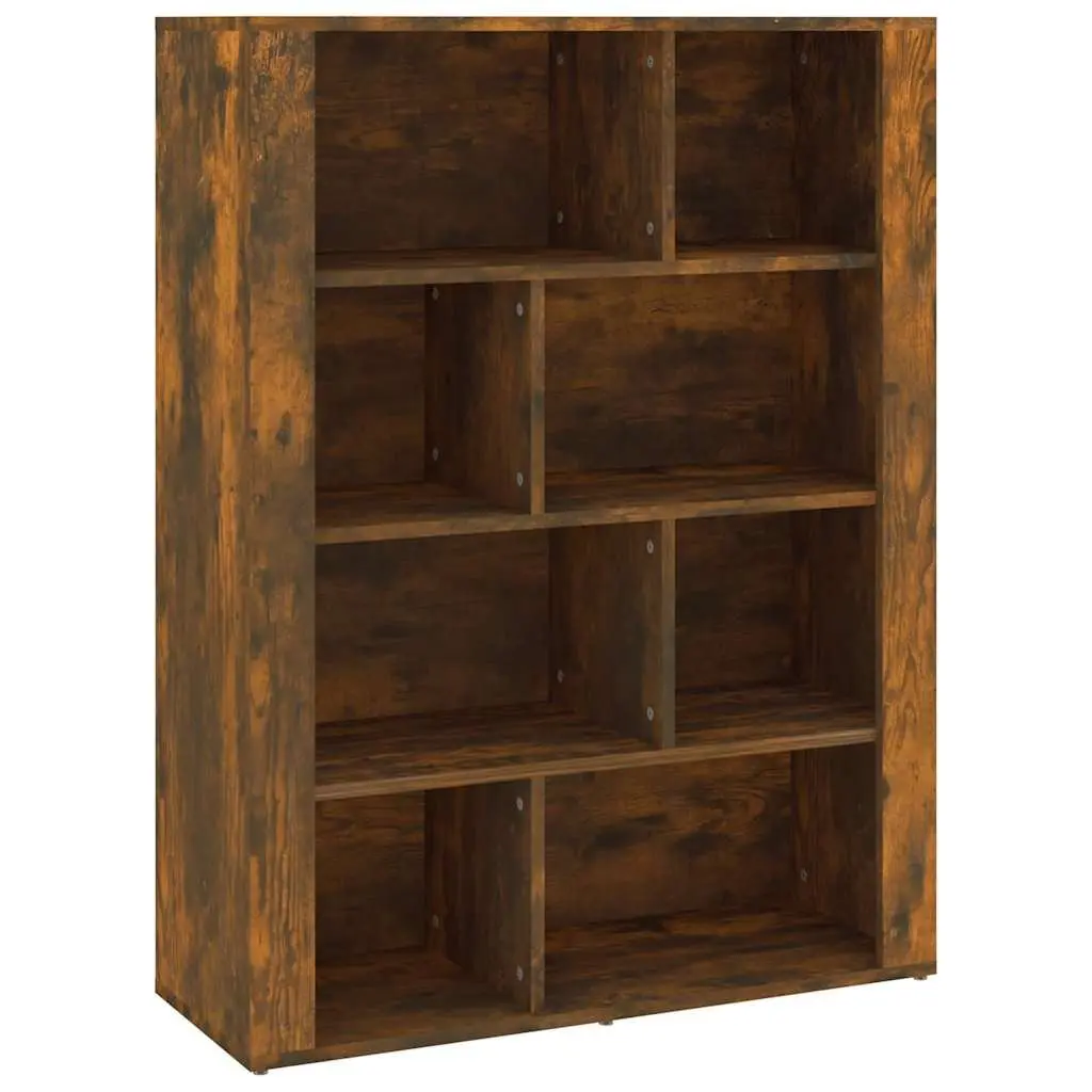 Engineered Wood Sideboard Storage Cabinet Brown with Compartments 80x30x106cm
