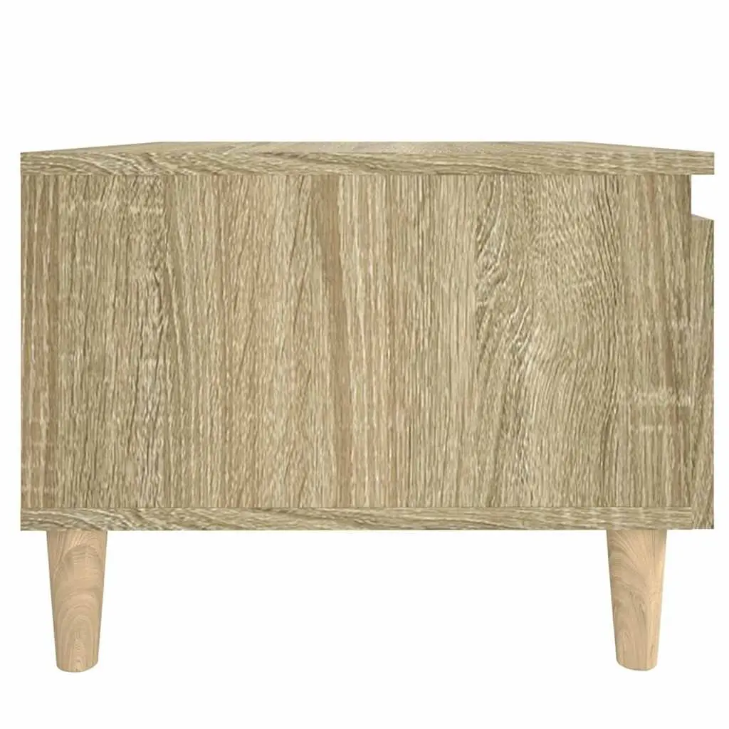 Side Table Engineered Wood 50W x 46H x 35D cm Brown