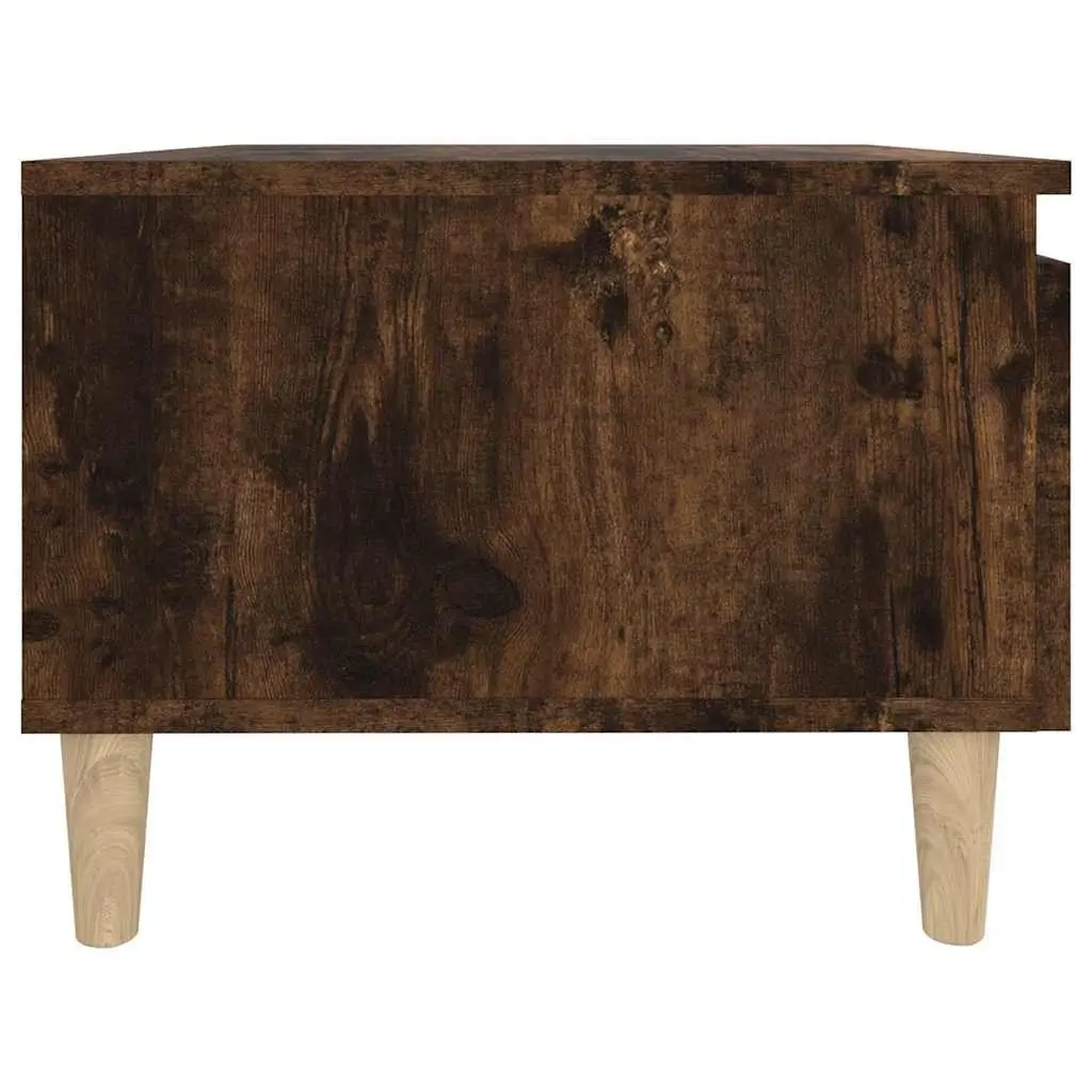 Side Table Engineered Wood Brown Scandinavian 50 x 46 x 35 cm