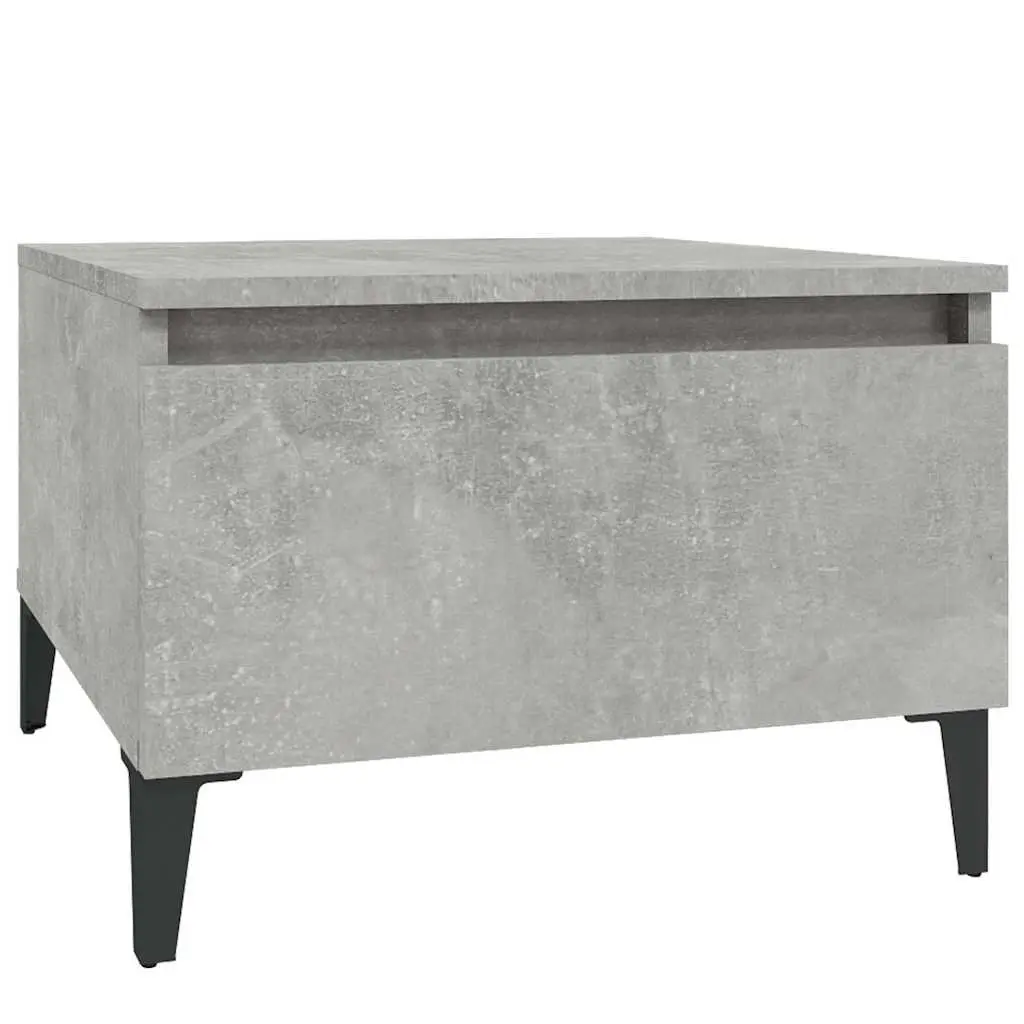 End Tables Engineered Wood Grey Set of 2 Accent Side Tables with Drawer Storage