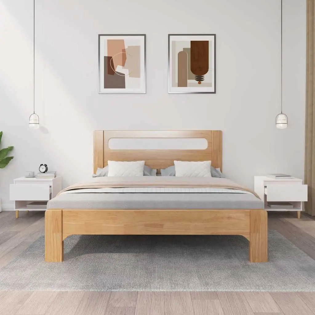 Bedside Tables Engineered Wood 50x46x50 cm White 2 Piece