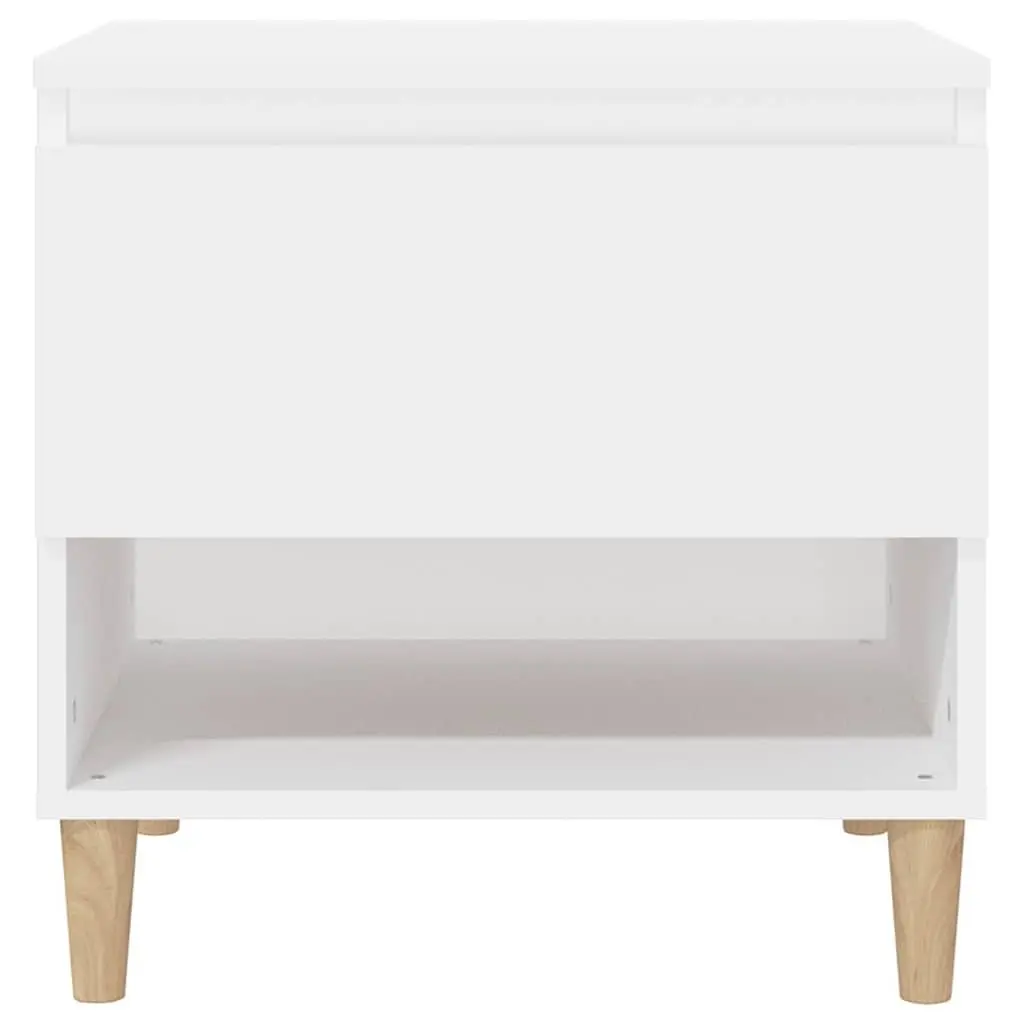 Bedside Tables Engineered Wood 50x46x50 cm White 2 Piece