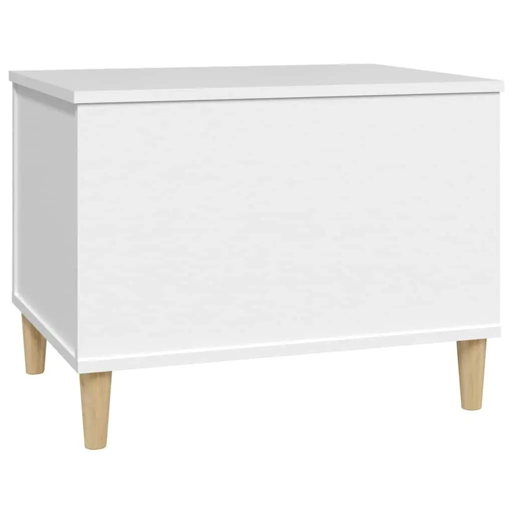 Lift-Top Coffee Table Engineered Wood White 60x44.5x45 cm with Hidden Storage Compartment for Living Room