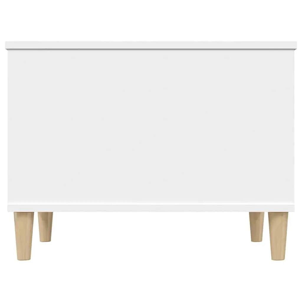 Lift-Top Coffee Table Engineered Wood White 60x44.5x45 cm with Hidden Storage Compartment for Living Room