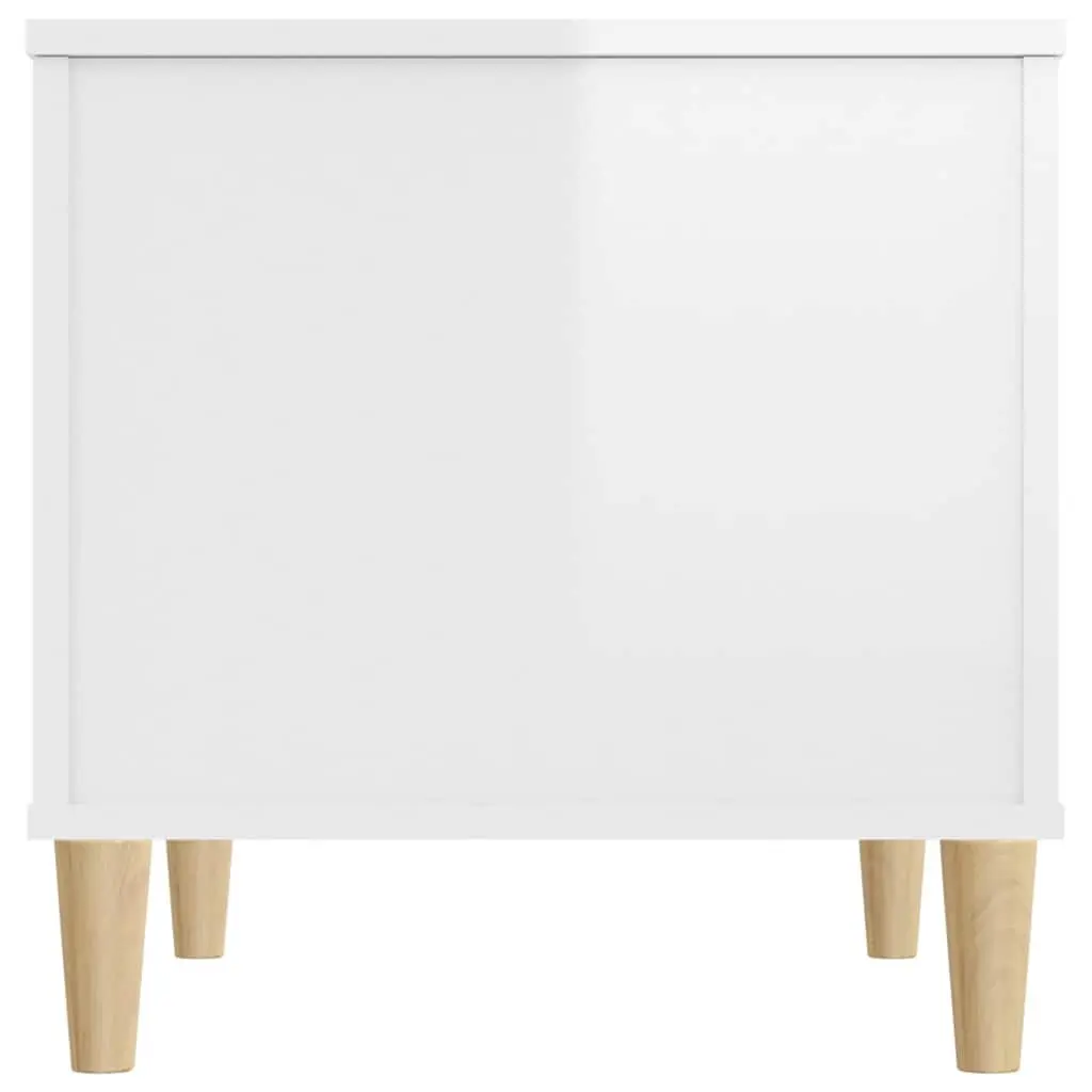 Coffee Table Engineered Wood Lift Top 60 x 44.5 x 45 cm White High Gloss