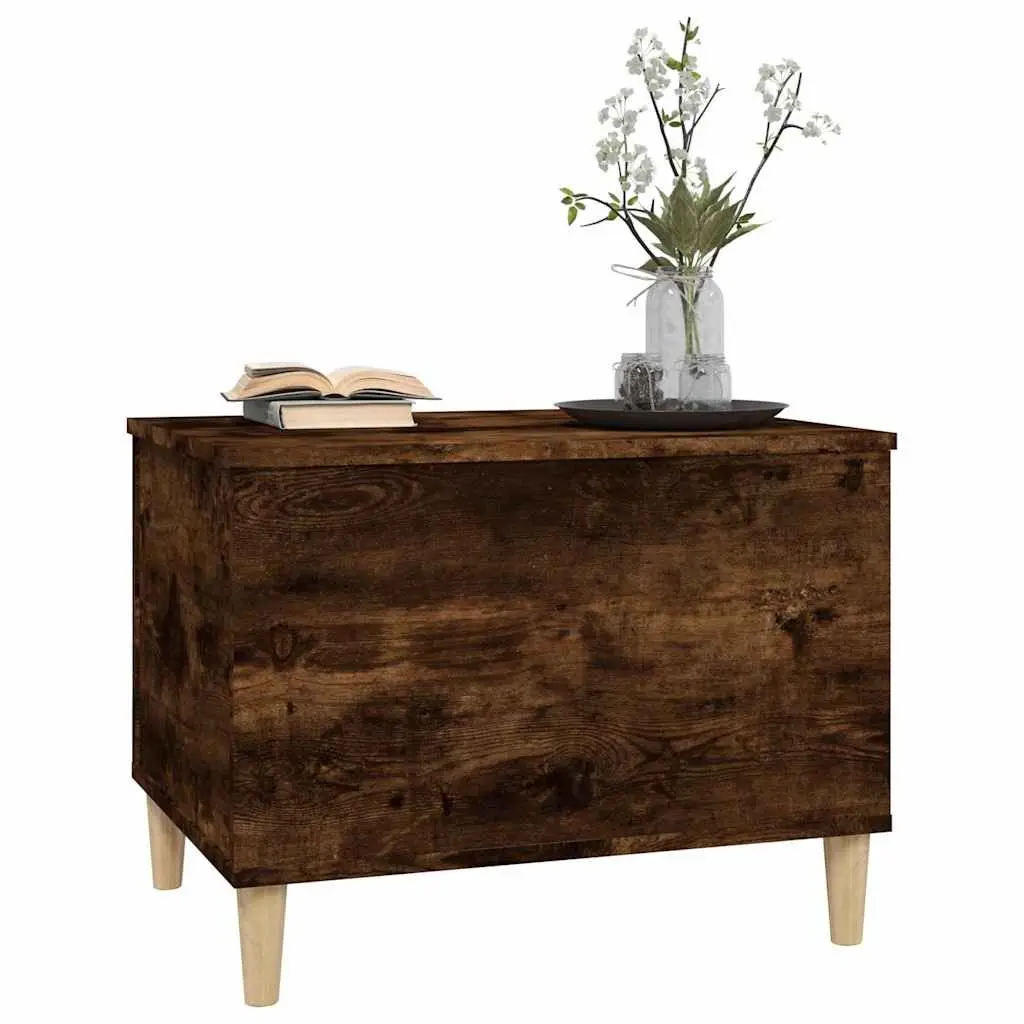 Brown Engineered Wood Coffee Table with Lift Top and Storage Compartment 60x44.5x45cm