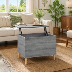 Practical Grey Lift-Top Coffee Table for Everyday Use
