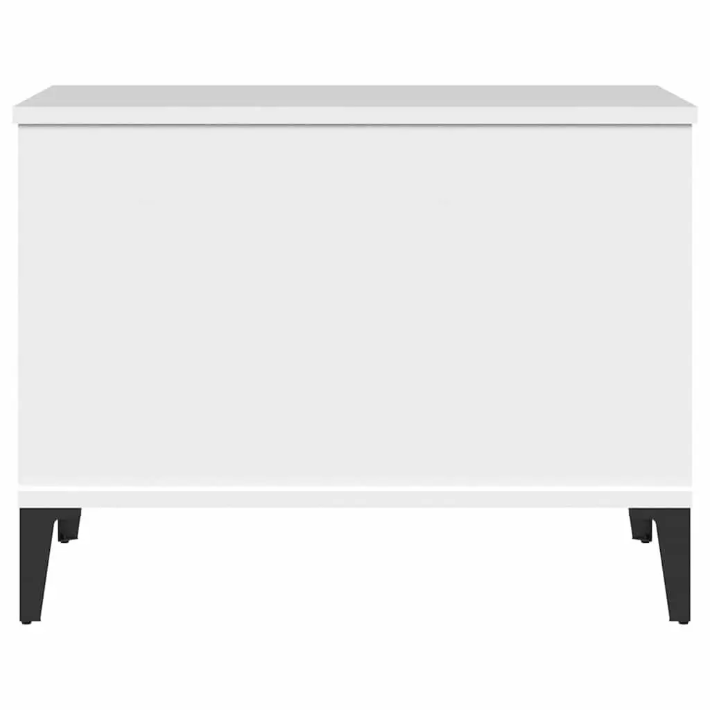 Lift-Top Coffee Table White 60x44.5x45cm Storage Compartment Living Room