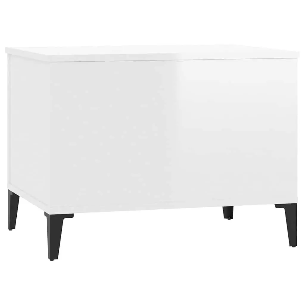 Coffee Table Engineered Wood 60x44.5x45 cm White Lift Top Hidden Storage