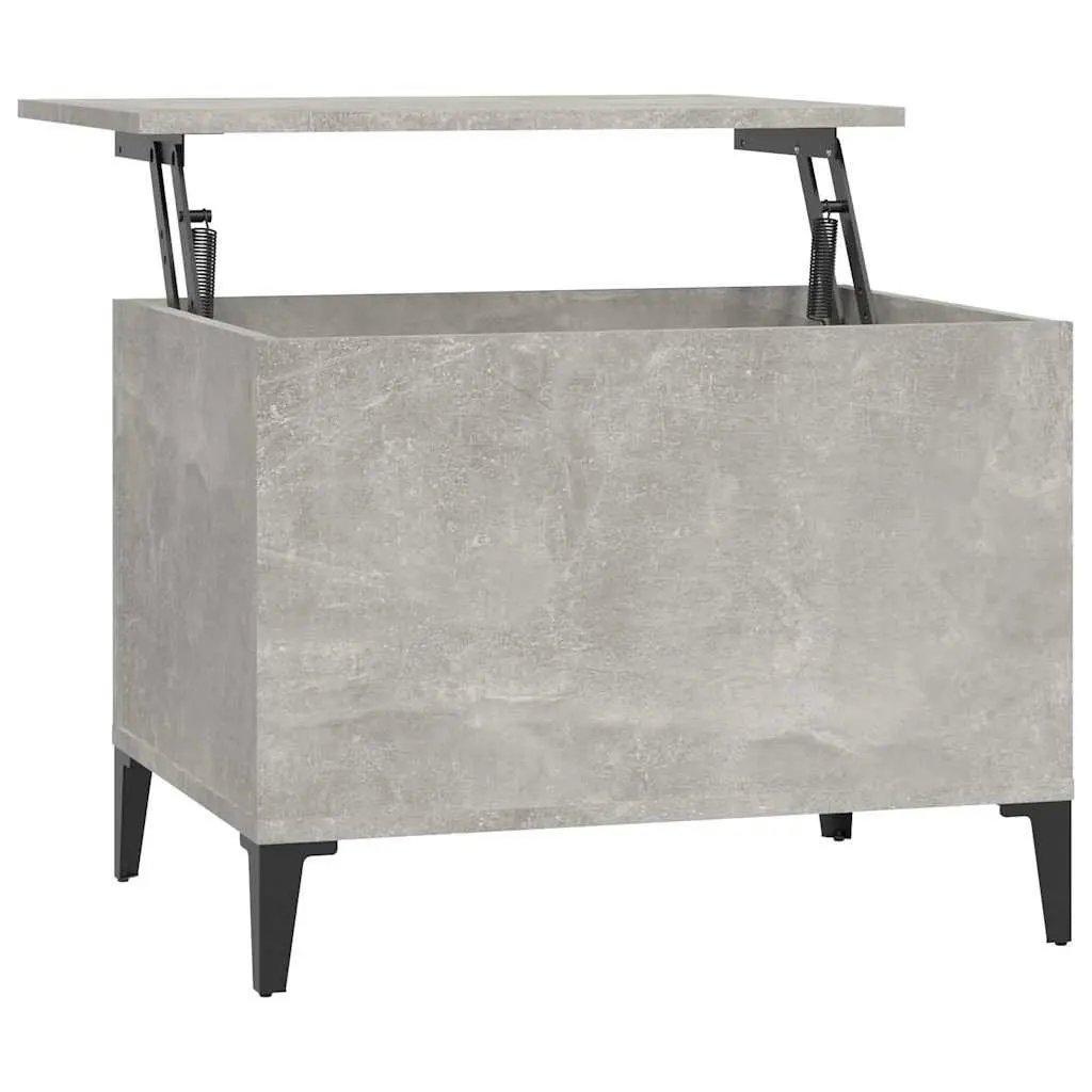 Lift Top Coffee Table Grey Engineered Wood Storage Compartment Living Room