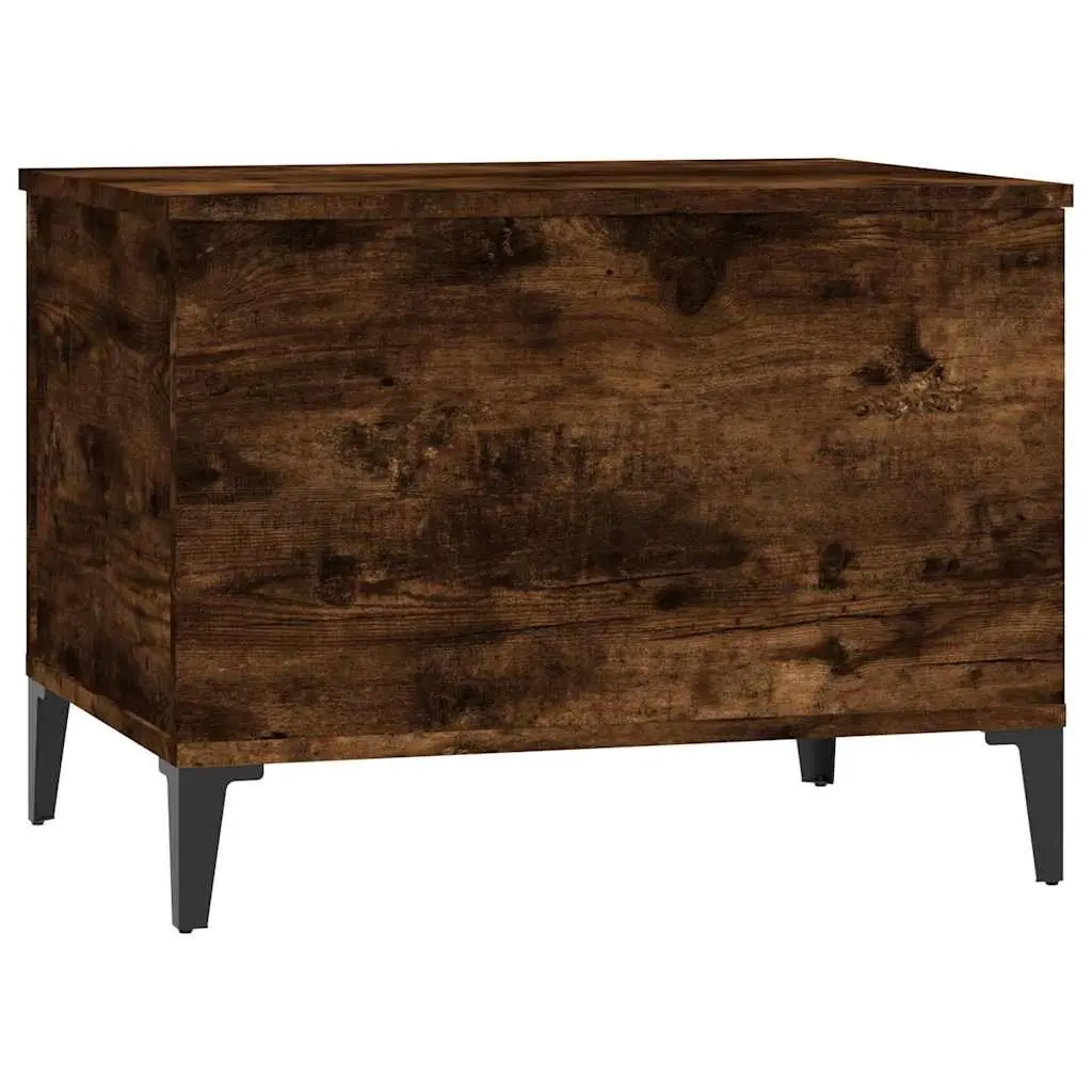 Lift-Top Coffee Table Smoked Oak Brown Engineered Wood Storage Accent Living