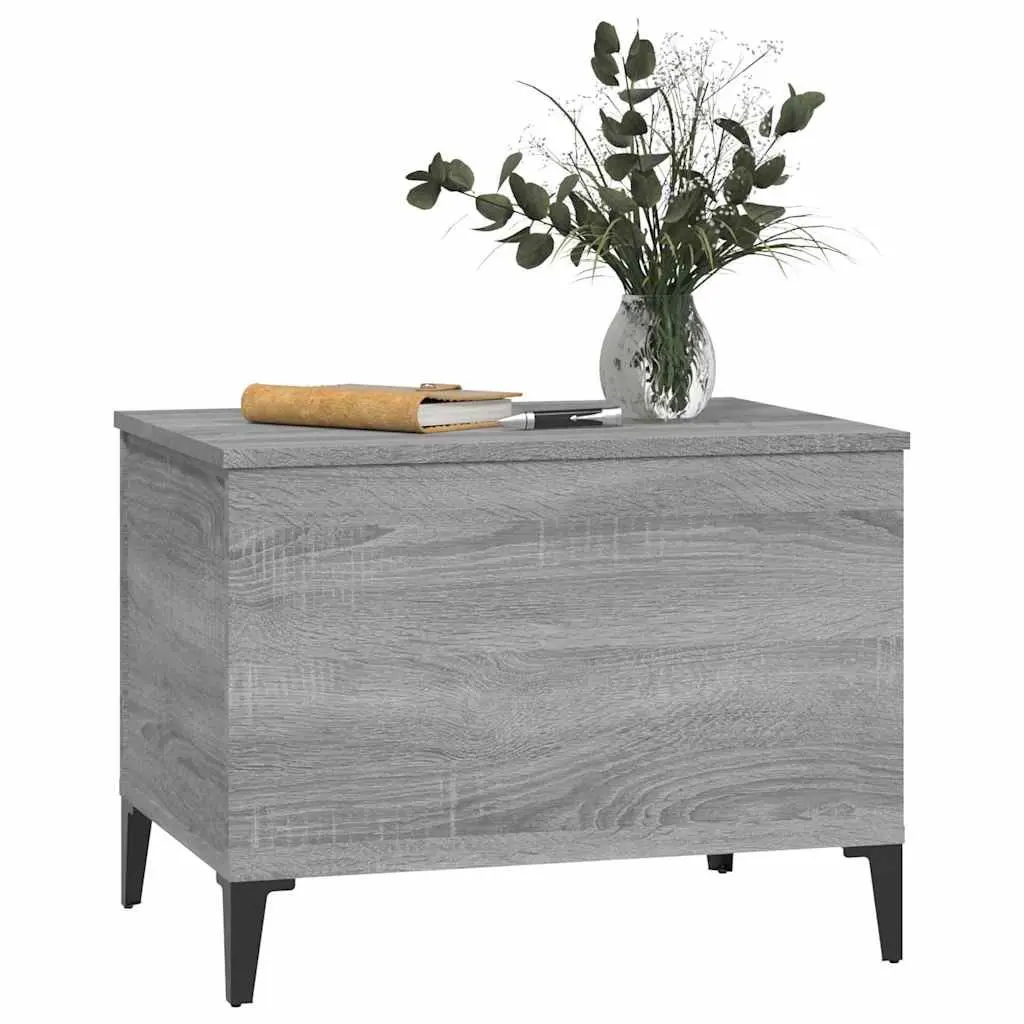 Lift-Top Coffee Table Grey Sonoma Engineered Wood Storage Compartment Furniture