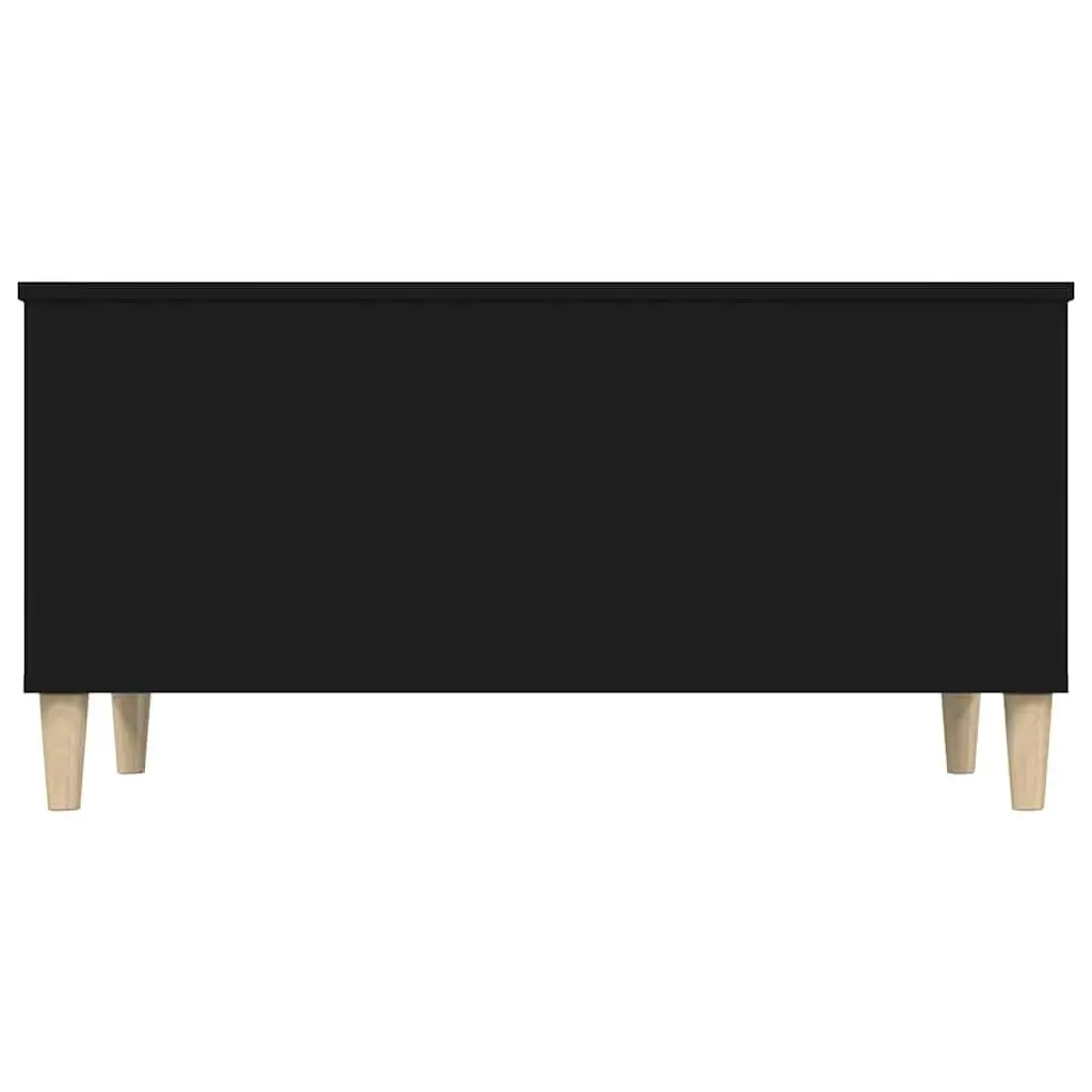 Lift Top Coffee Table Engineered Wood Black Storage Compartment Adjustable Height 90L x 44.5W x 45H cm