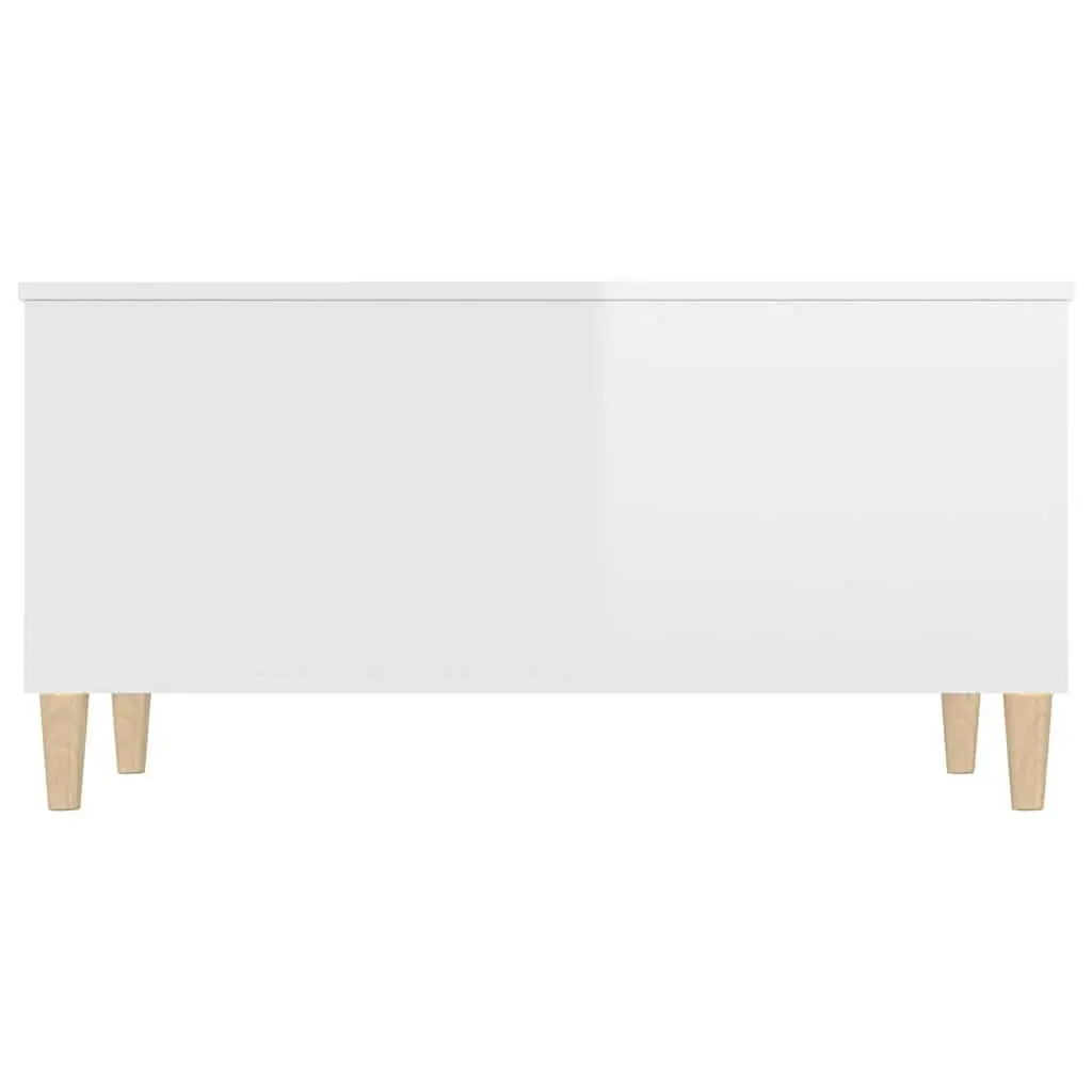 Coffee Table Engineered Wood Lift Top 90x44.5x45cm White High Gloss