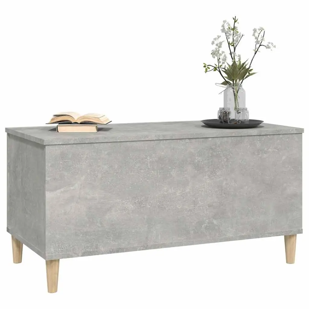 Lift Top Coffee Table Grey Engineered Wood Storage Compartment Living Room