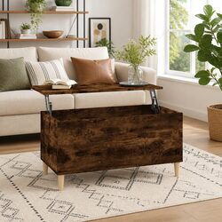 Versatile Smoked Oak Lift Top Coffee Table for Everyday Use