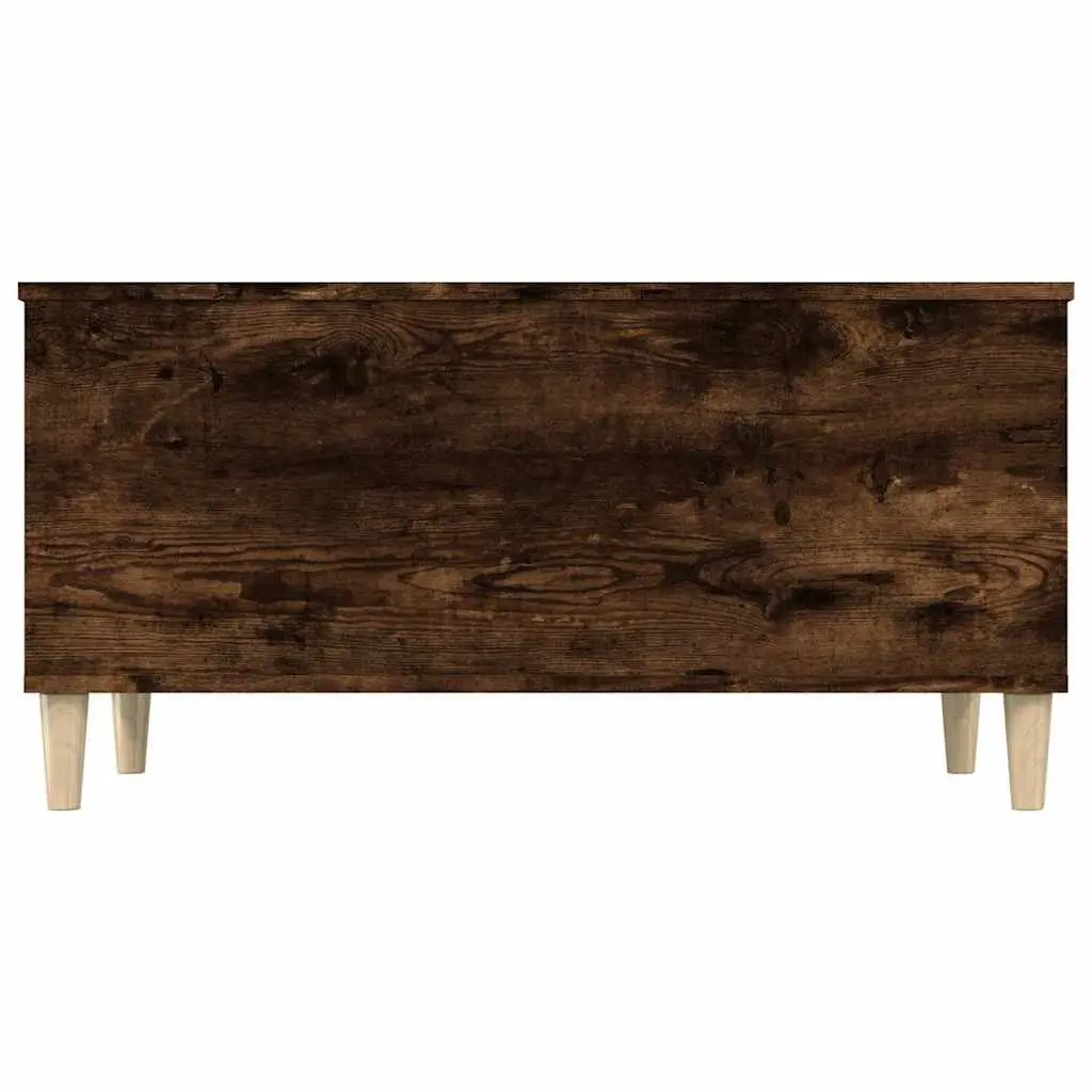 Lift Top Coffee Table Engineered Wood Smoked Oak Brown 90 x 44.5 x 45 cm