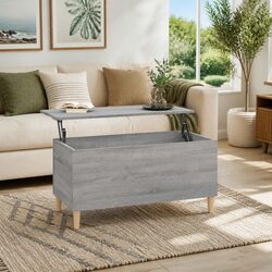 Functional Grey Lift-Top Coffee Table for Your Home