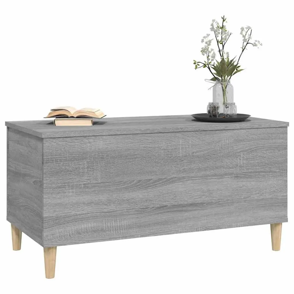 Lift-Top Coffee Table Grey Sonoma Engineered Wood Storage Compartment Living