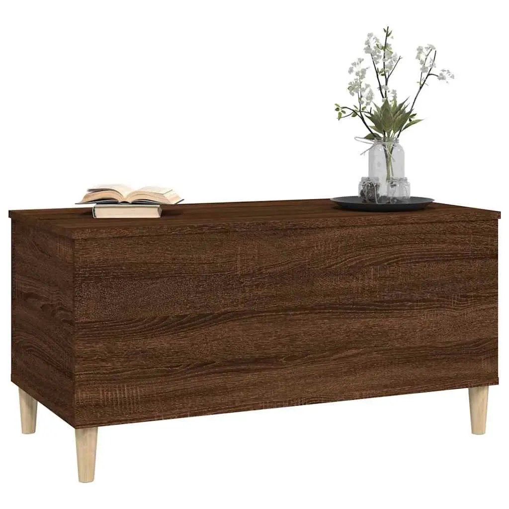 Coffee Table Engineered Wood Lift-Top 90x44.5x45cm Brown Oak Storage