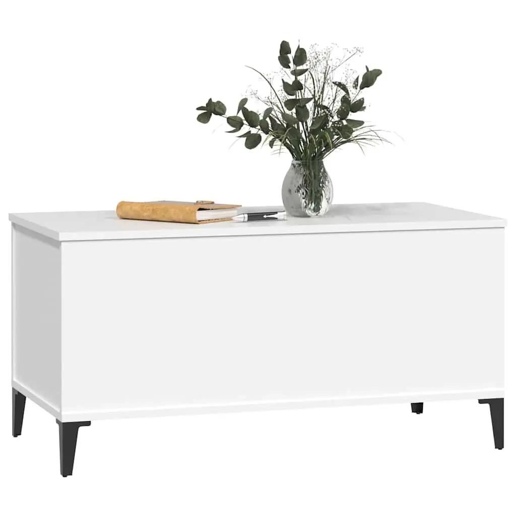 Coffee Table Lift-Top Engineered Wood White 90x44.5x45 cm Adjustable Height with Hidden Storage Compartment