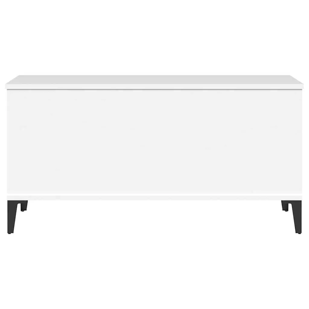 Coffee Table Lift-Top Engineered Wood White 90x44.5x45 cm Adjustable Height with Hidden Storage Compartment