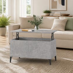 Functional Coffee Table with Lift-Top Design