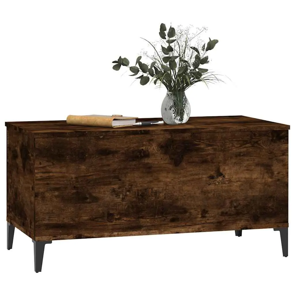 Lift-Top Coffee Table Engineered Wood Brown 90L x 44.5W x 45H cm Modern Living Room