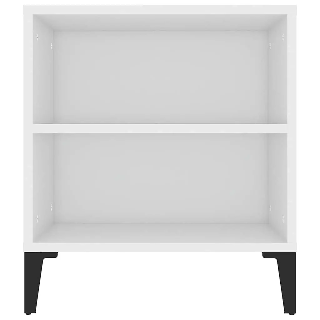 TV Cabinet White 102x44.5x50 cm with Open Compartments Drawers Storage Unit