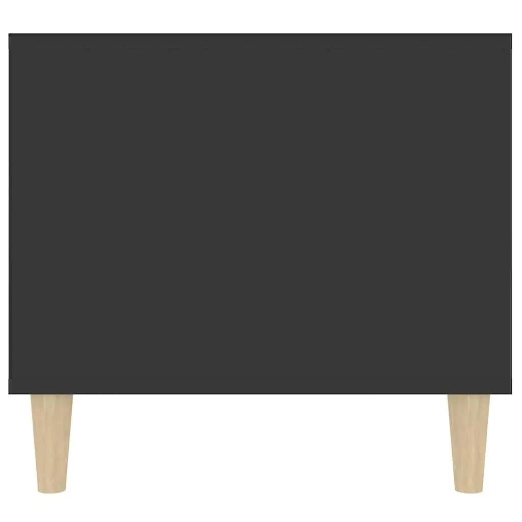 Coffee Table Engineered Wood Black with Drawer Storage Compartments 90L x 49W x 45H cm