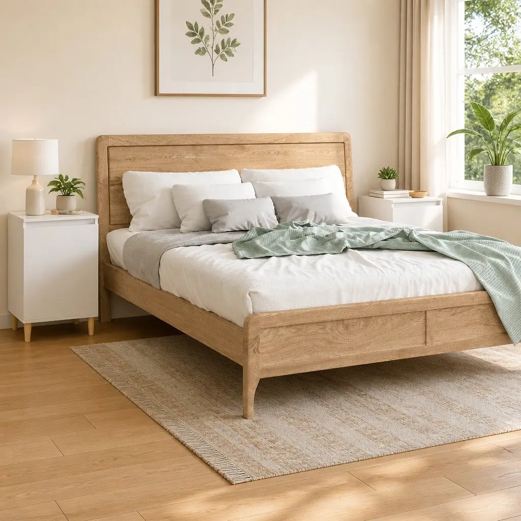 2 Piece Bedside Cabinet Engineered Wood White 40x35x70 cm Nightstand Storage
