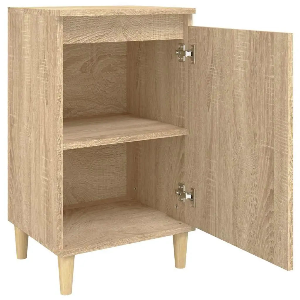 Bedside Cabinets Engineered Wood Brown 40x35x70 cm 2 Piece