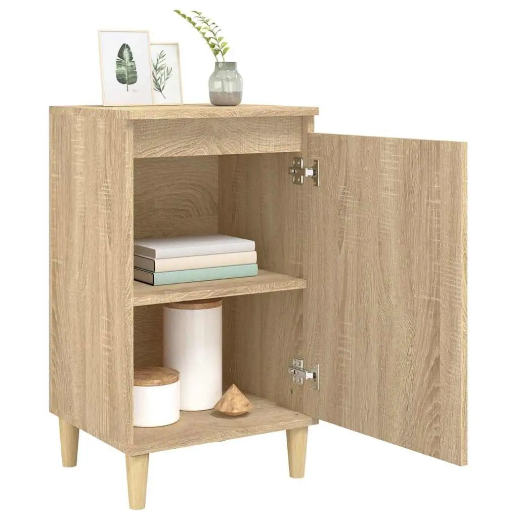 Bedside Cabinets Engineered Wood Brown 40x35x70 cm 2 Piece