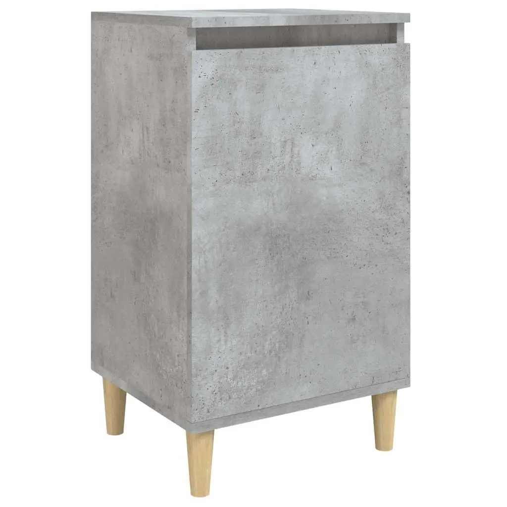 Grey Nightstand 40x35x70 cm