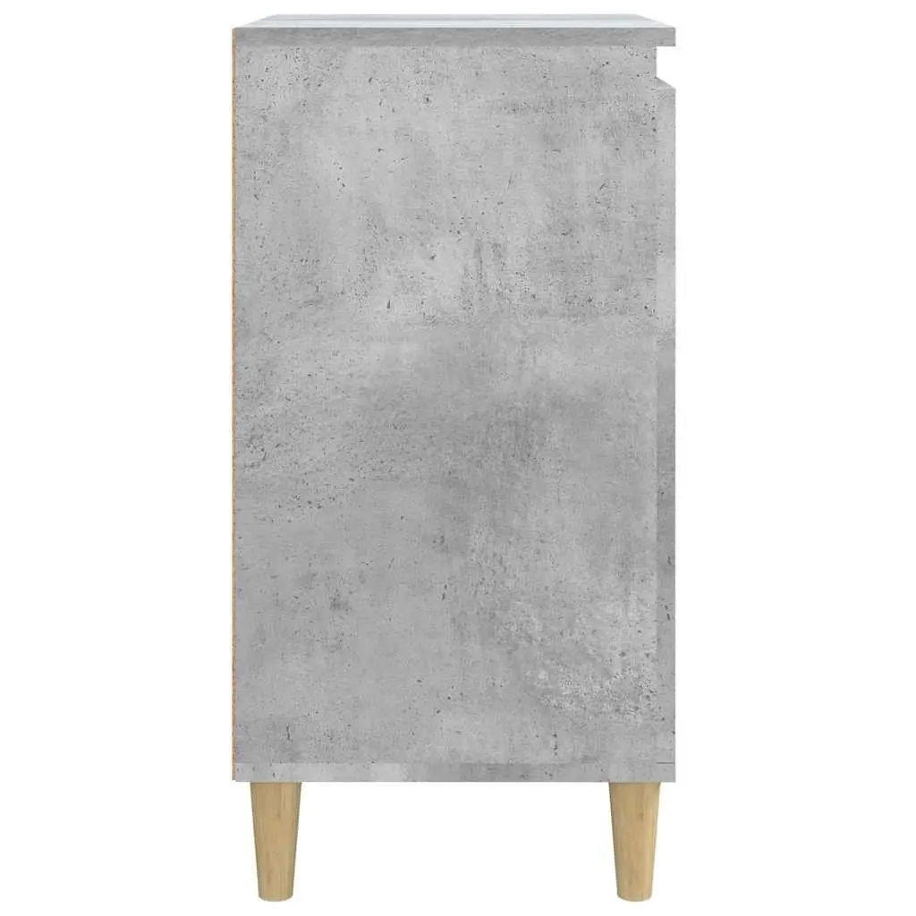Grey Nightstand 40x35x70 cm