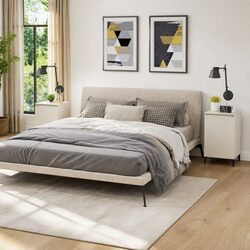 Practical 2 Door Nightstand for Your Bedroom