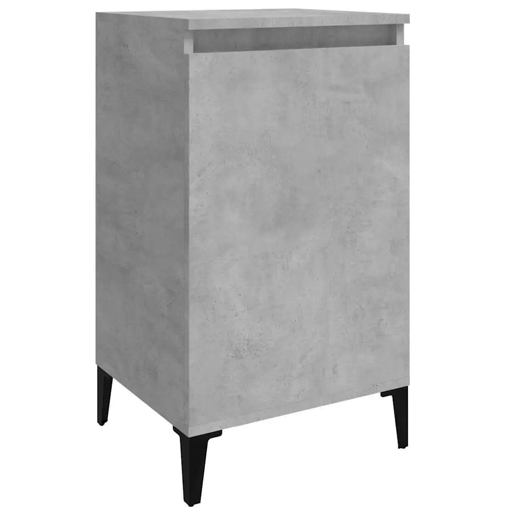 Bedside Cabinet Nightstand Concrete Grey 40x35x70cm Bedroom Storage Table