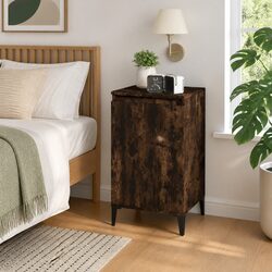Bedside Cabinet 40x35x70cm Nightstand with Door Storage Compartment Bedroom