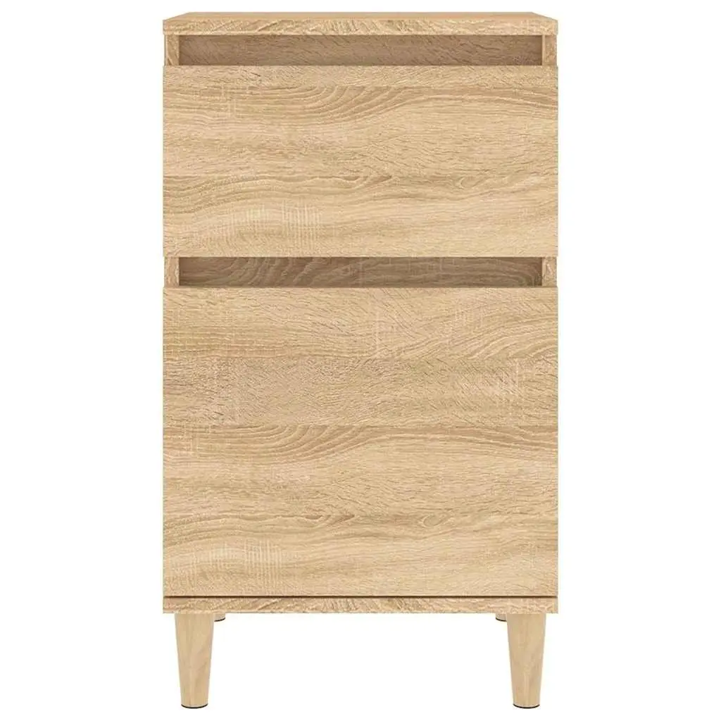 Bedside Table Cabinet Brown Storage Nightstand Bedroom Furniture Organiser