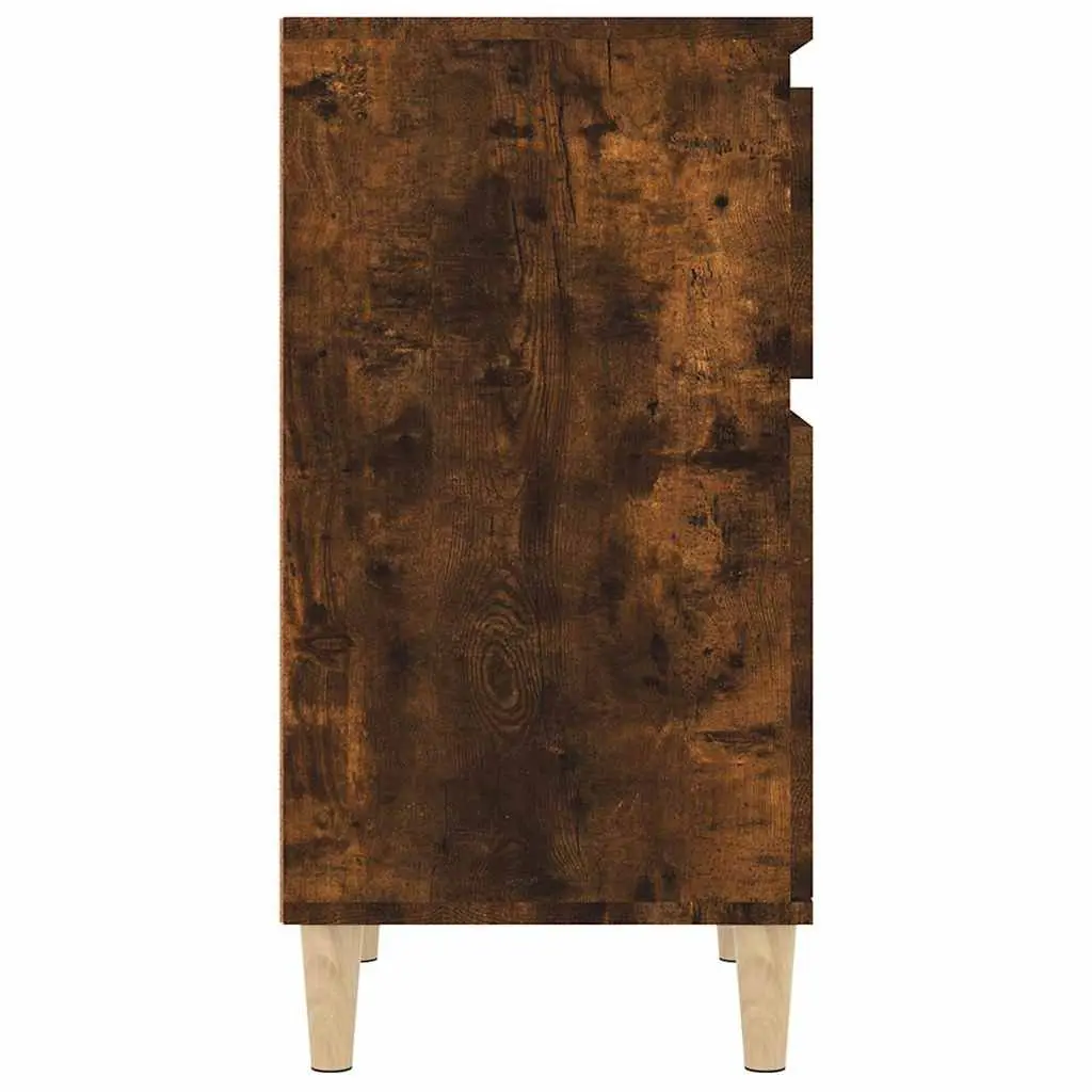Bedside Cabinet Engineered Wood 40x35x70 cm Brown Nightstand Storage Table