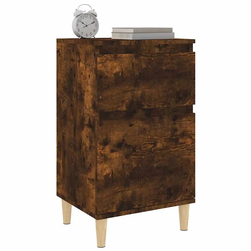 Bedside Cabinets Engineered Wood 40x35x70 cm Brown 2 pcs