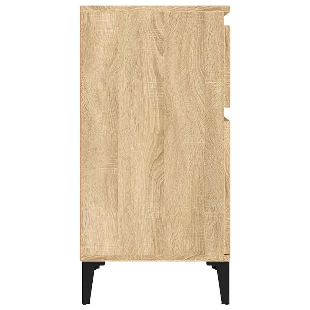 Bedside Cabinets 2 pcs Brown Storage Nightstand Organiser 40x35x70 cm