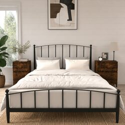 Practical Storage with 2 Brown Nightstands for Bedrooms