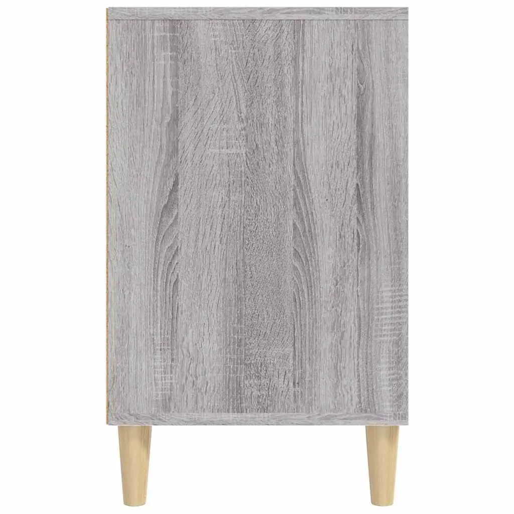 Shoe Storage Organiser Engineered Wood 102cm Grey Sonoma 5 Compartments 36cm Depth 60cm Height