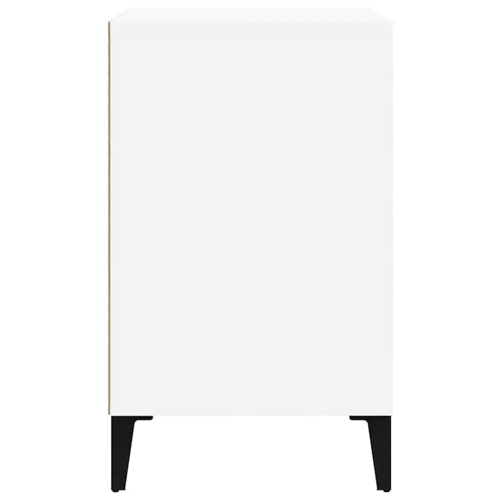 Shoe Cabinet Engineered Wood 5 Shelves White High Gloss Storage Organiser Unit