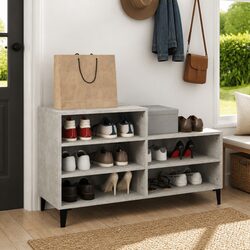 Functional Grey Shoe Cabinet for Hallways and More