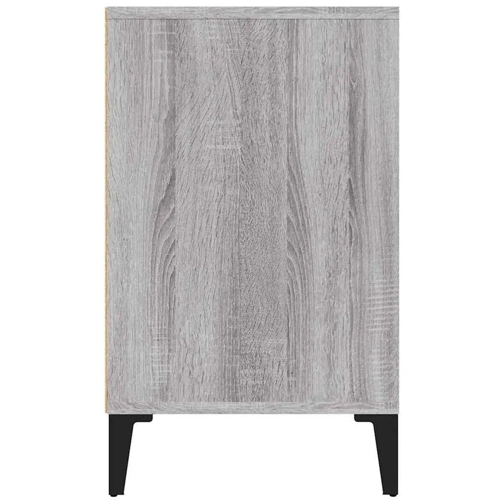 GreyEngineeredWoodShoeCabinet5ShelfCompactStorageOrganiserFurniture