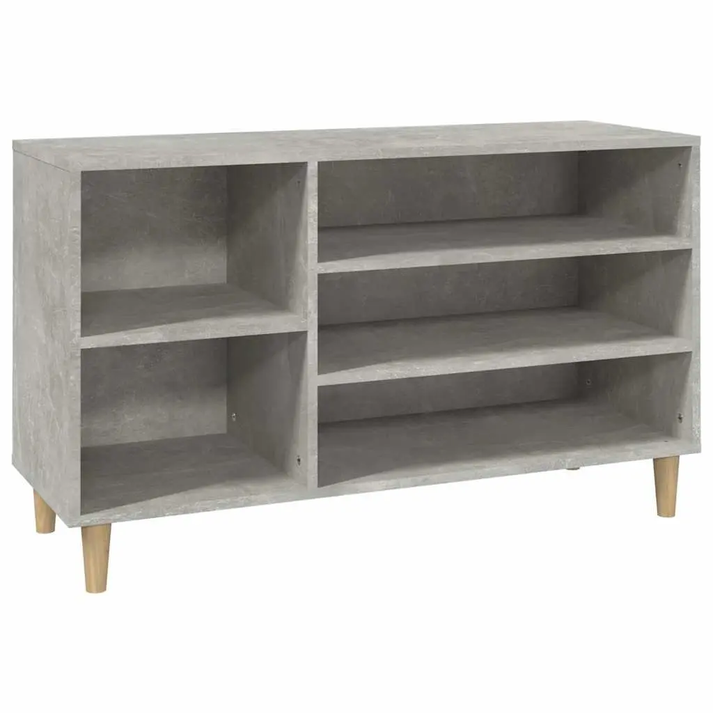 Shoe Cabinet Engineered Wood Grey 102x36x60cm Storage Organiser Hall Furniture