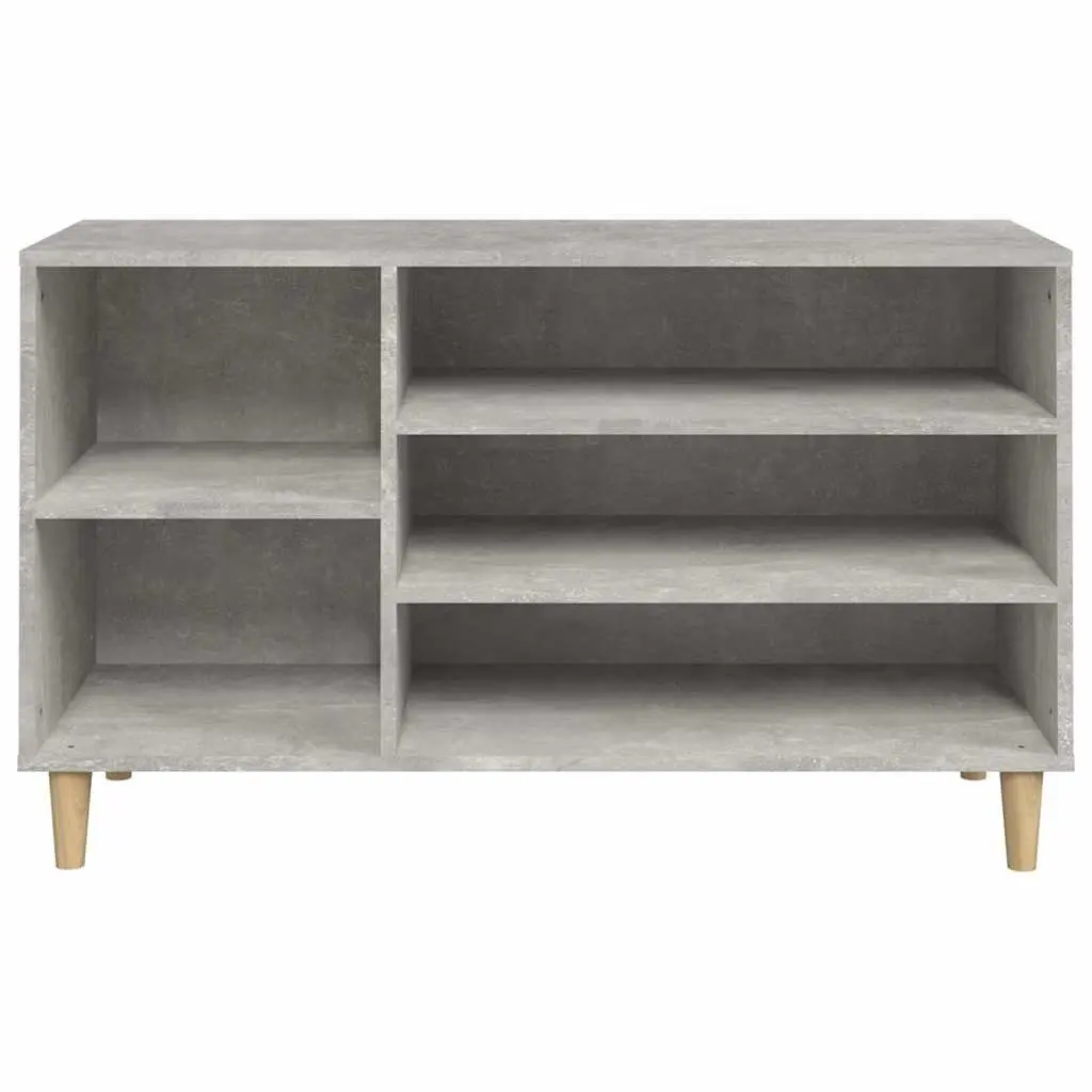 Shoe Cabinet Engineered Wood Grey 102x36x60cm Storage Organiser Hall Furniture